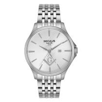 Relógio Seculus Masculino Ref: 44201g0svna3 Maçonaria Prateado