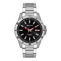 Relógio Seculus Masculino Ref: 44204G0Svna1 Casual Prateado