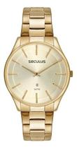 Relógio Seculus Masculino Ref: 77182gpsvda2 Slim Dourado