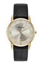 Relógio seculus masculino slim 23724gpsvdc2 preto