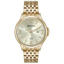 Relógio Seculus Masculino Social Aço Dourado 44213GPSVDA2 Relógio Seculus Masculino Social Aço Dourado 44213GPSVDA2