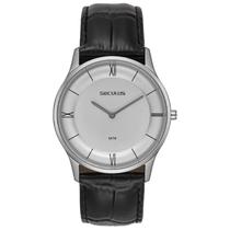 Relógio Seculus Slim 44303G0SVNC3 Couro Preto