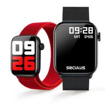 Relógio seculus smartwatch preto 2 pulseiras 17001mpsvpl1