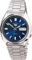 Relógio SEIKO 5 automático SNXS77 para homens com mostrador azul