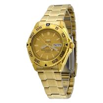 Relógio Seiko 5 Sports SNZB26J1 para homens Gold Tone 100m