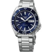 Relógio SEIKO 5 Sports SRPK97 para homens com mostrador azul Sunray