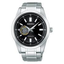 Relógio Seiko Selection Open Heart Automático Preto SCVE053 Relógio Seiko Selection Open Heart Automático Preto SCVE053