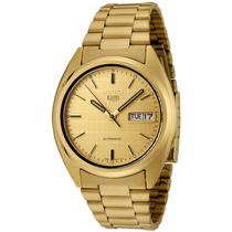 Relógio Seiko SNXL72 5 automático para homens com mostrador dourado