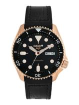 Relógio Seiko SRPD76K1 analógico automático para homens com silicone Relógio Seiko SRPD76K1 analógico automático para homens com silicone