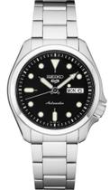 Relógio SEIKO SRPE55 5 Sports Automatic para homens com mostrador preto