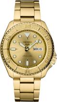 Relógio SEIKO SRPE74 5 Sports Automatic para homens dourado