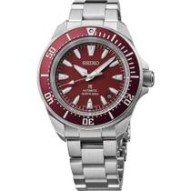 Relógio SEIKO SRPL11 Prospex com mostrador vermelho e resistência à água de 200 m Relógio SEIKO SRPL11 Prospex com mostrador vermelho e resistência à água de 200 m