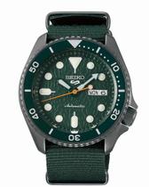 Relógio Seiko Verde Caixa Black Pvd Pulseira Nato Srpd77B1