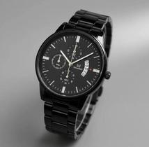 Relógio Shaarms Masculino Aço Inoxidável Preto Design Elegante Premium