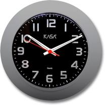 Relógio Silencioso Parede 29Cm Preto Cozinha Relógio Silencioso Parede 29Cm Preto Cozinha