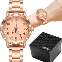 Relogio Silicone Feminino Rose Aço Inox Prova Dagua + Caixa strass social resistente qualidade premium ajustavel moda Relogio Silicone Feminino Rose Aço Inox Prova Dagua + Caixa strass social resistente qualidade premium ajustavel moda