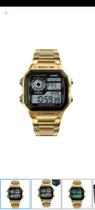 Relogio skimei dourado