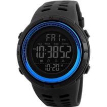 Relógio Skmei Masculino Digital Esportivo Preto com Azul 1251