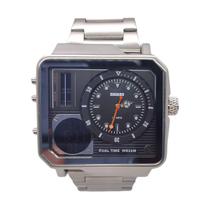 Relógio Skmei Quadrado Digital e Analógico Resistente à Água