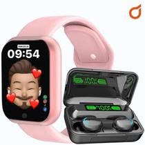 Relógio Smart Digital D20 Masculino/feminino + Fone F9 S/fio