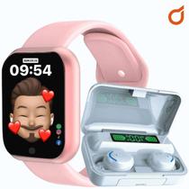 Relógio Smart Digital D20 Masculino/feminino + Fone F9 S/fio