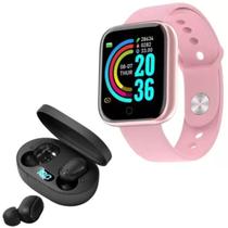 Relógio Smart Digital D20 Masculino / Feminino + Fone S/fio