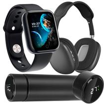 Relógio Smart digital Y8 + Fone pro 9 + Garrafa led digital - KIT ACADEMIA Relógio Smart digital Y8 + Fone pro 9 + Garrafa led digital - KIT ACADEMIA