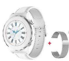 Relógio Smart warch Feminino c 2 pulseiras bluetooth Dia das Mães - Khostar