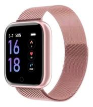 Relógio Smart Watch Esportivo T80 Bluetooth Android e IOS - Rosa Relógio Smart Watch Esportivo T80 Bluetooth Android e IOS - Rosa