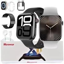 Relogio Smart Watch Relogio S10 Original Microwear Serie 9 Bluetooth Android iOS Com Pulseira Case e Pelicula