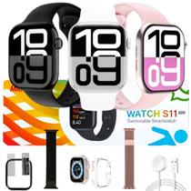 Relogio Smart Watch S11 Pro Original Responde Mensagens 1Gb Gps Kit Com 2 Pulseiras Pelicula e Case Relogio Smart Watch S11 Pro Original Responde Mensagens 1Gb Gps Kit Com 2 Pulseiras Pelicula e Case