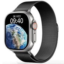 Relógio Smart Watch Ultra Serie 8 Resistente água Ios e Android + Pulseira Milanesa