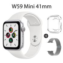 Relógio Smart Watch W59 Mini Series 9 41mm + Pulseira Metal Milanese