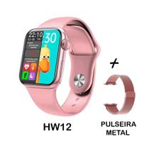 Relógio Smart Watch6 Hw12 41mm Atualizado + Pulseira Metal Milanese - Wearfit Pro