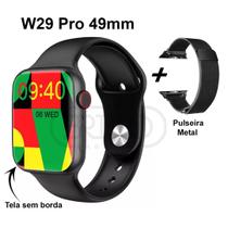 Relogio Smart Watch9 W29 Pro Ilha Dinâmica e Borda Infinita + Pulseira Metal