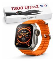 Relógio smartwach t800 ultra 2 laranja