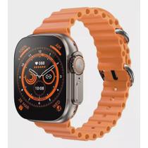 Relógio Smartwatch 2 Pulseiras 49M Ultra 9 Gps Siri NFC Academia Esportes Fitness - POWERFULL GOLD