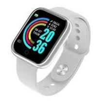 Relógio Smartwatch ABD20 Pulseira Inteligente Monitor Cardíaco Pressão Arterial cor: Branco