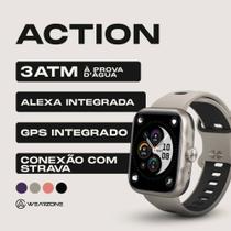 Relogio Smartwatch Action Wearzone Original Gps Alexa Strava Ligações