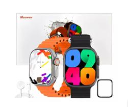 Relógio Smartwatch Bluetooth Inteligente W69+ Ultra Series 9 Android Ios Amoled Nfc Pulseira 49mm Recarregavel