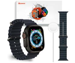Relógio Smartwatch Bluetooth Inteligente W69+ Ultra Series 9 Android Ios Amoled Nfc Pulseira 49mm Recarregavel - Microwear