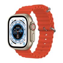 Relogio smartwatch blulory glifo 8 ultra max orange
