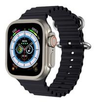 Relógio Smartwatch Comando Voz Faz Recebe Ligação Hw8 Ultra Max Tela Infinita 49mm Nfc Siri