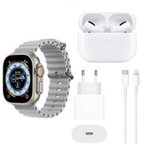 Relógio Smartwatch Combo X9 Unique c/ Carregador e Fone Sem Fio