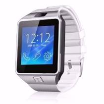 Relogio SmartWatch DZ09 Bluetooth Camera Celular Chip Cartao Musica Android E Ios - Branco