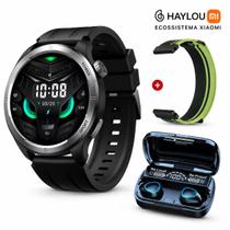 Relógio Smartwatch Ecossistema Xiaom, Haylou Solar Neo Amoled A Prova Dagua Leve e Confortavel Tela 1,53 Sicroniza com STRAVA e Fone M10 TWS sem Fio Relógio Smartwatch Ecossistema Xiaom, Haylou Solar Neo Amoled A Prova Dagua Leve e Confortavel Tela 1,53 Sicroniza com STRAVA e Fone M10 TWS sem Fio