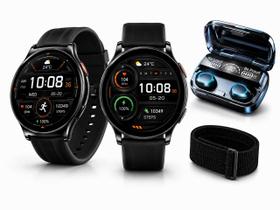 Relógio Smartwatch Ecossistema Xiaomi, Haylou Solar lite 2 Amoled A Prova D agua, Masculino e feminino Fone de Ouvido Bluetooth TWS Com POWER BANK Relógio Smartwatch Ecossistema Xiaomi, Haylou Solar lite 2 Amoled A Prova D agua, Masculino e feminino Fone de Ouvido Bluetooth TWS Com POWER BANK