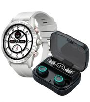 Relógio Smartwatch Ecossistema Xiaomi Haylou Solar Pro Tela Amoled Mais Fone de Ouvido Bluetooth 5.3 M10 Sem Fio TWS