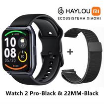 Relógio Smartwatch Ecossistema Xiaomi,Haylou Watch 2 Pro A Prova Dagua Pulseira Extra Conectividade IOS ou Android - xiaomiMi