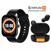 Relógio Smartwatch Ecossistema Xiaomi,Haylou Watch S6 A Prova Dagua monitoramento de saúde 24h e 127 modos esportivos Mais Fone de Brinde
